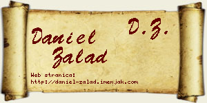 Daniel Zalad vizit kartica